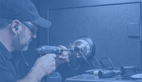 Technician performing safe opening service